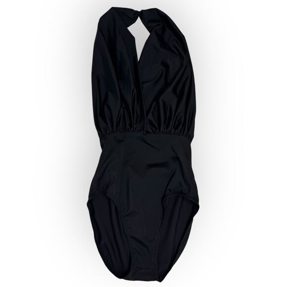 Norma Kamali Halter One Piece Swimsuit  Halter One Piece Swimsuit Size Small - Picture 6 of 13